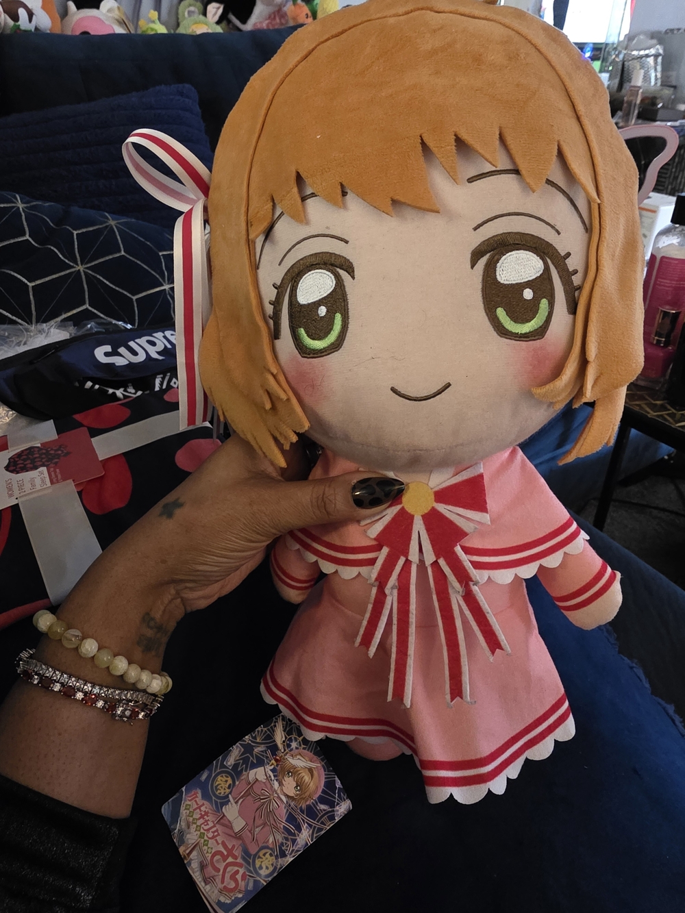 Cardcaptor Sakura plush by Fukuya features the character in her iconic pink